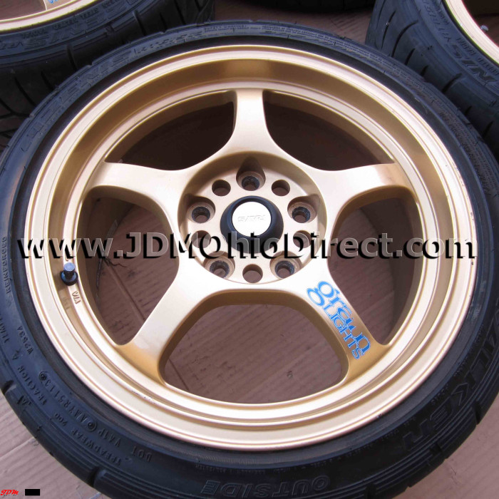 JDM Gram Lights Gold 57C Rays Wheels 16 inch 5 Lug 5x114.3